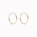 Handcrafted 14k gold hoop earrings