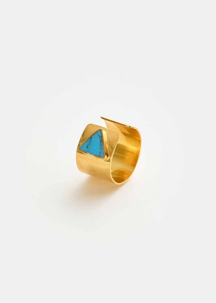18kt Gold Vermeil Next Generation Turquoise Yasamen Ring