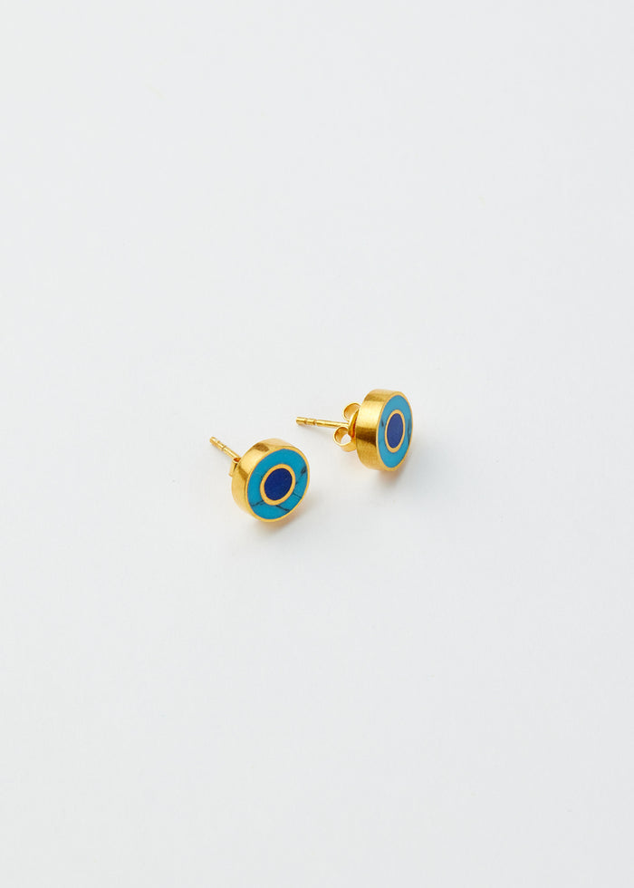 18kt Gold Vermeil PSTM Afghanistan Saqib Studs