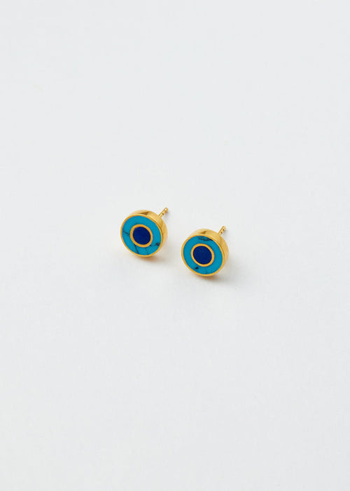 18kt Gold Vermeil PSTM Afghanistan Saqib Studs