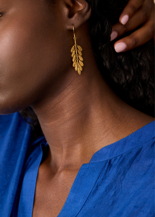 18kt Gold Vermeil PSTM Afghanistan Small Bumi Earrings