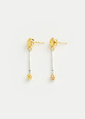 18kt Gold Vermeil & Sterling Silver PSTM Afghanistan Roya Drop Studs