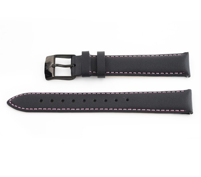black, pink stitch / Black