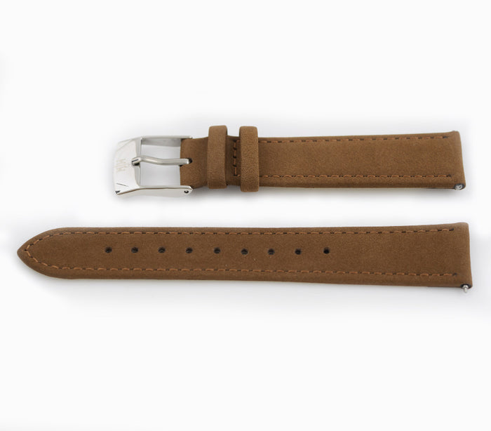 brown nubuck / Silver