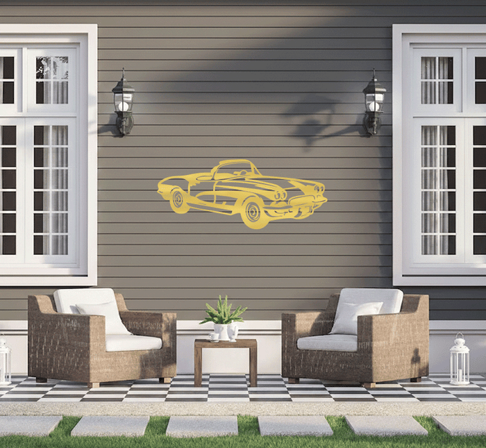 1962 Corvette C1 - Metal Wall Art