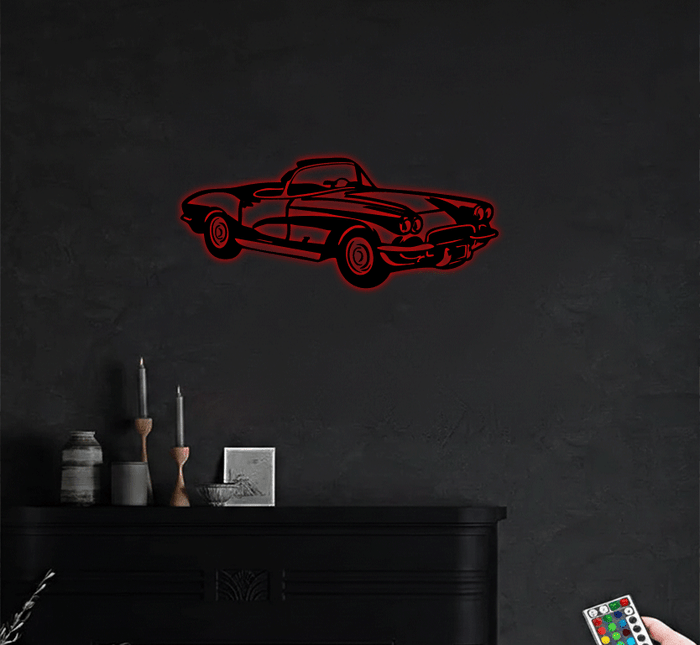 1962 Corvette C1 - Metal Wall Art