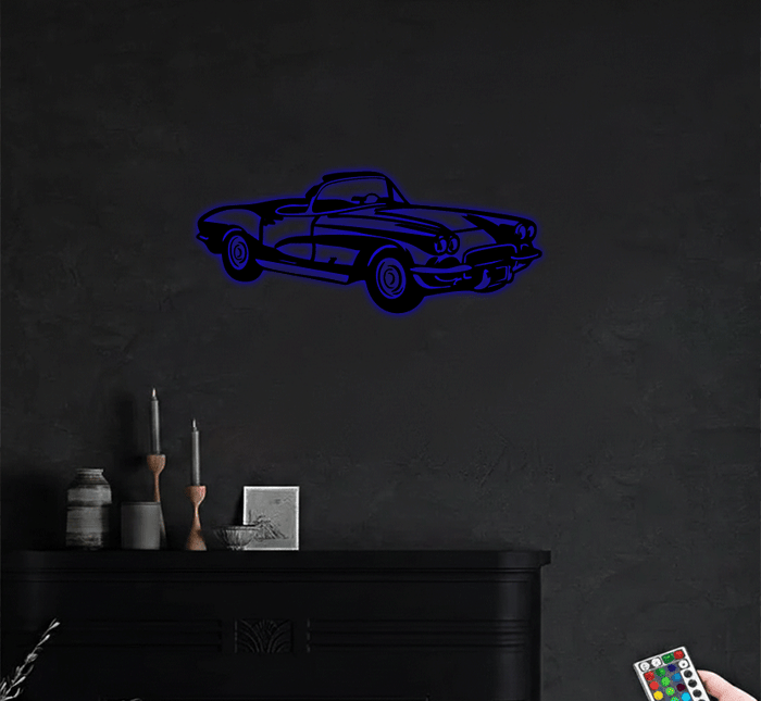 1962 Corvette C1 - Metal Wall Art