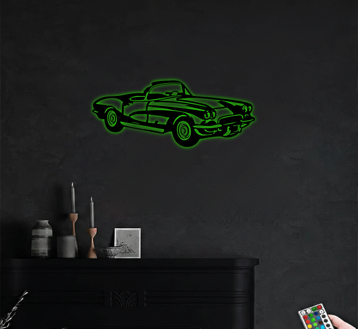 1962 Corvette C1 - Metal Wall Art