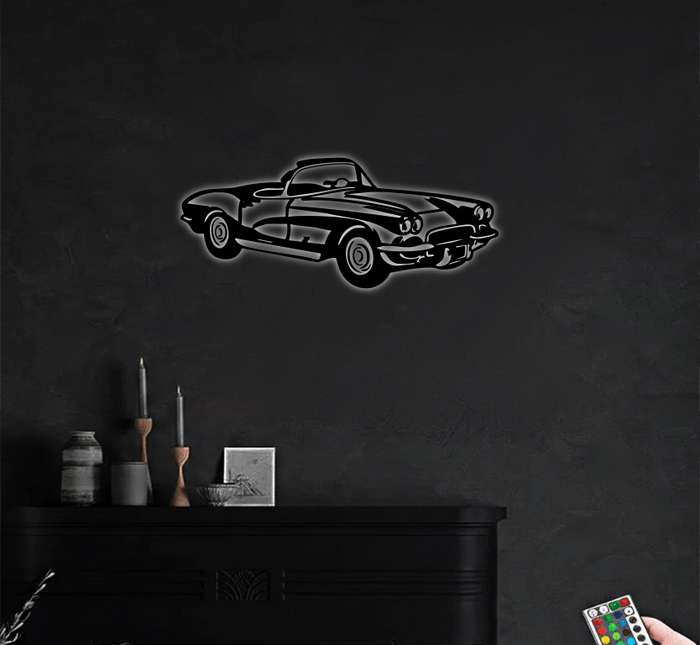 1962 Corvette C1 - Metal Wall Art
