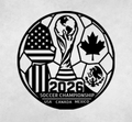 2026 Soccer Championship Metal Wall Art