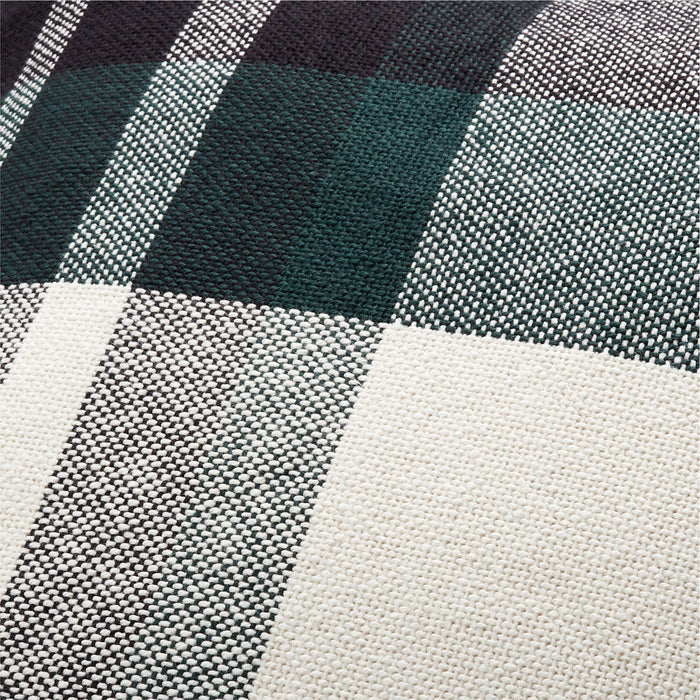 23'' Organic Holiday Plaid Green Pillow Cover