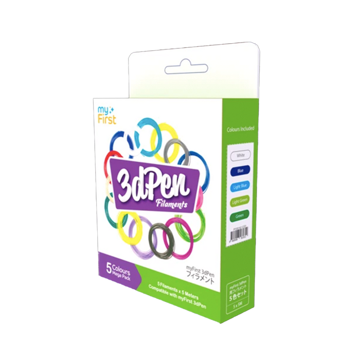 3dPen Make Filament Refill | PCL 5 Colors