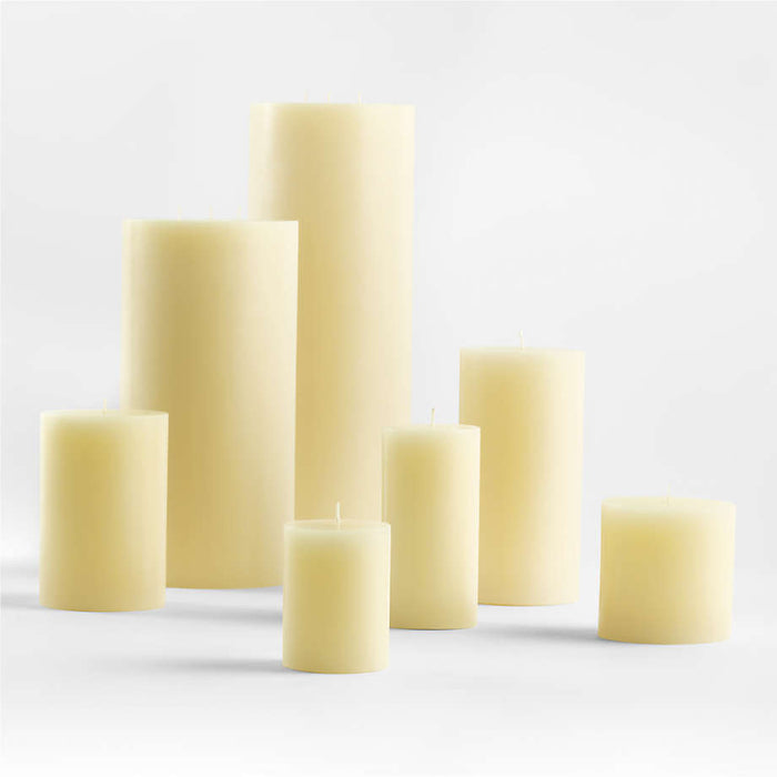3"x6" Ivory Pillar Candle