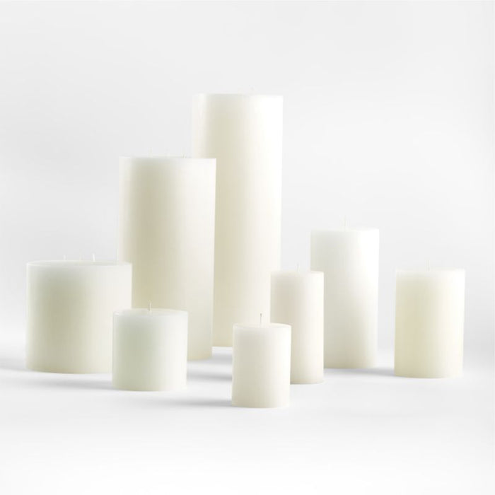 4"x6" White Pillar Candle