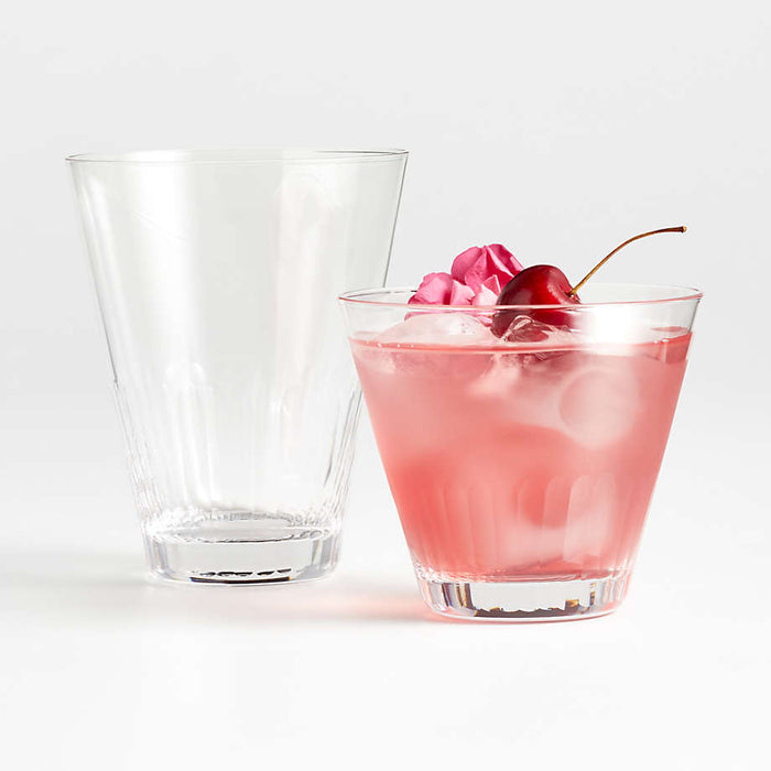 A Coste Low Etched Drinking Glass by Athena Calderone
