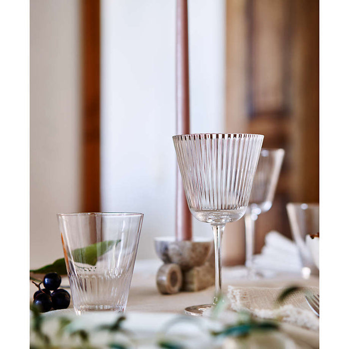 A Coste Low Etched Drinking Glass by Athena Calderone
