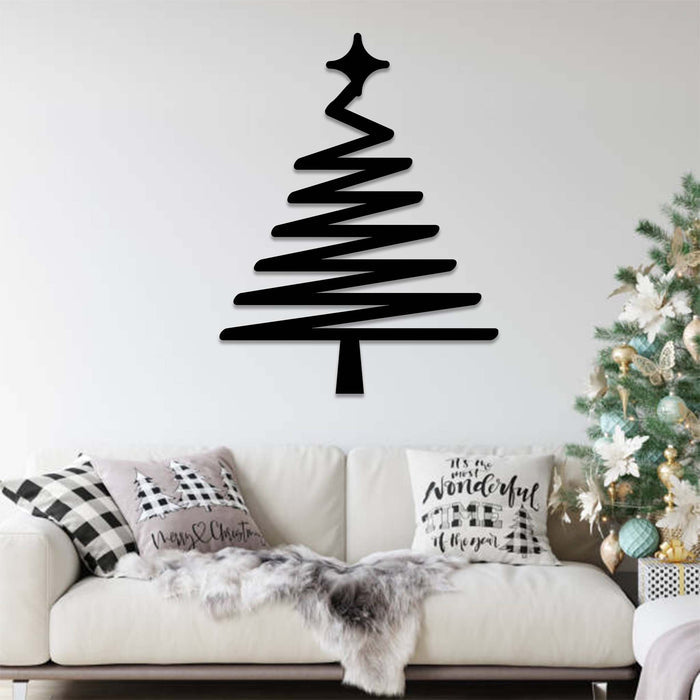Abstract Christmas Tree - Metal Wall Art - MetalPlex