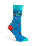 ADULT CREW SOCK, FLAMINGO PALM PUP ACCESSORY PUPPIE LOVE