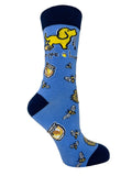 ADULT CREW SOCK, HONEY BEE PUP PUPPIE LOVE