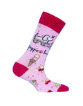 ADULT CREW SOCK, ICE CREAM PUP PUPPIE LOVE