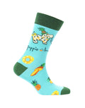 ADULT CREW SOCK, PINEAPPLE PUP PUPPIE LOVE