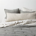 Aire Crinkle Organic Cotton Linen Blend Burnt Green Full/Queen Comforter