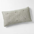 Aire Crinkle Organic Cotton Linen Blend Burnt Green King Bed Pillow Sham
