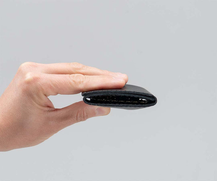 Slim profile when folded