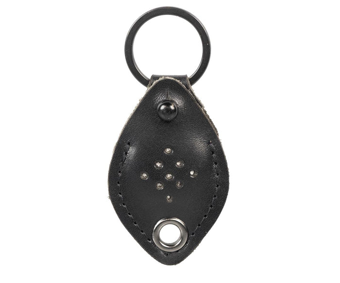 Black Leather $25 / Black Aluminum Carabiner $0