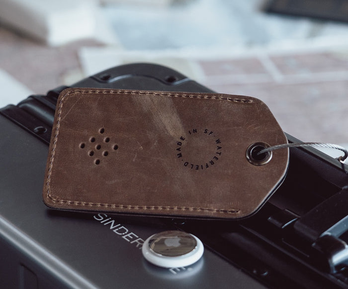 AirTag Leather Luggage Tag