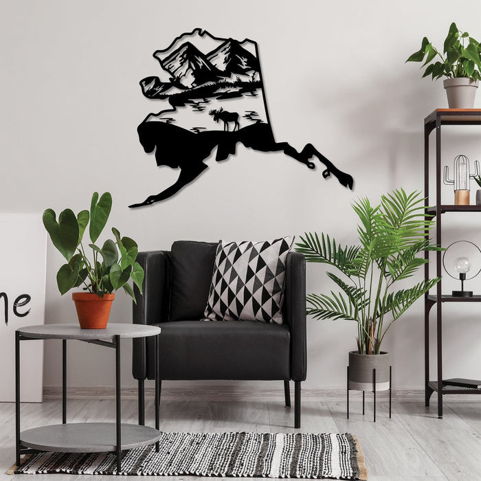 Alaska State - Metal Wall Art - MetalPlex