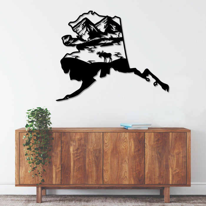 Alaska State - Metal Wall Art - MetalPlex
