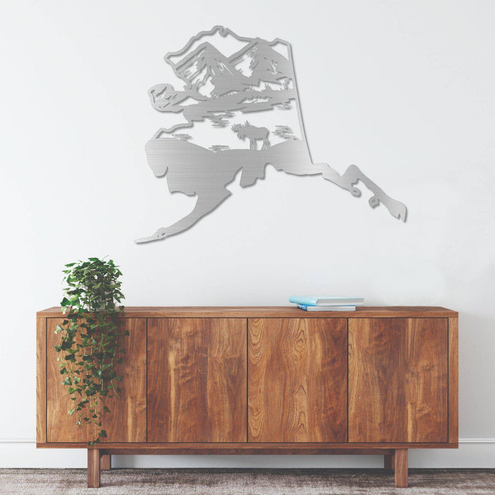 Alaska State - Metal Wall Art - MetalPlex
