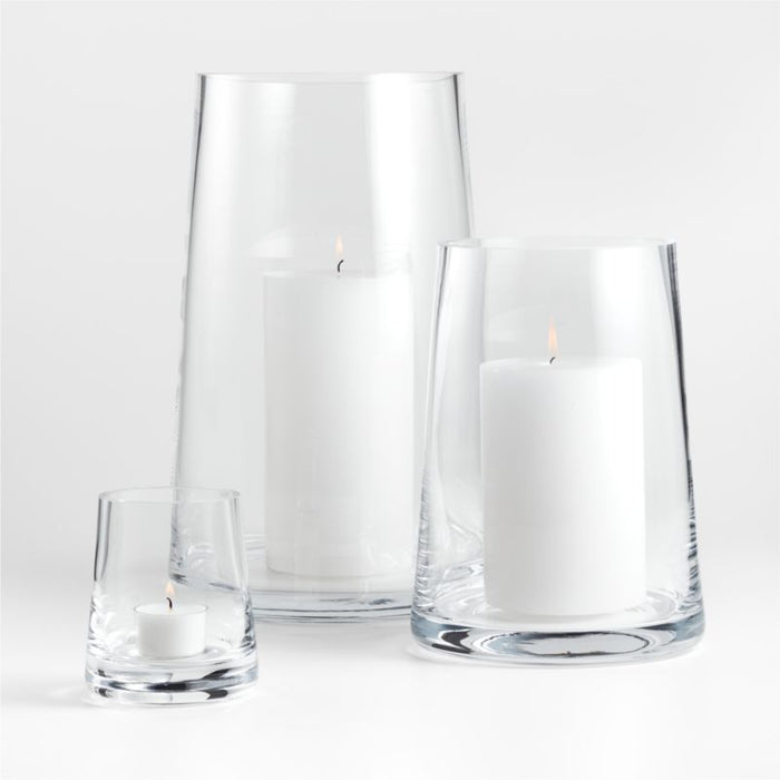 Alder Glass Hurricane Candle Holder 10"