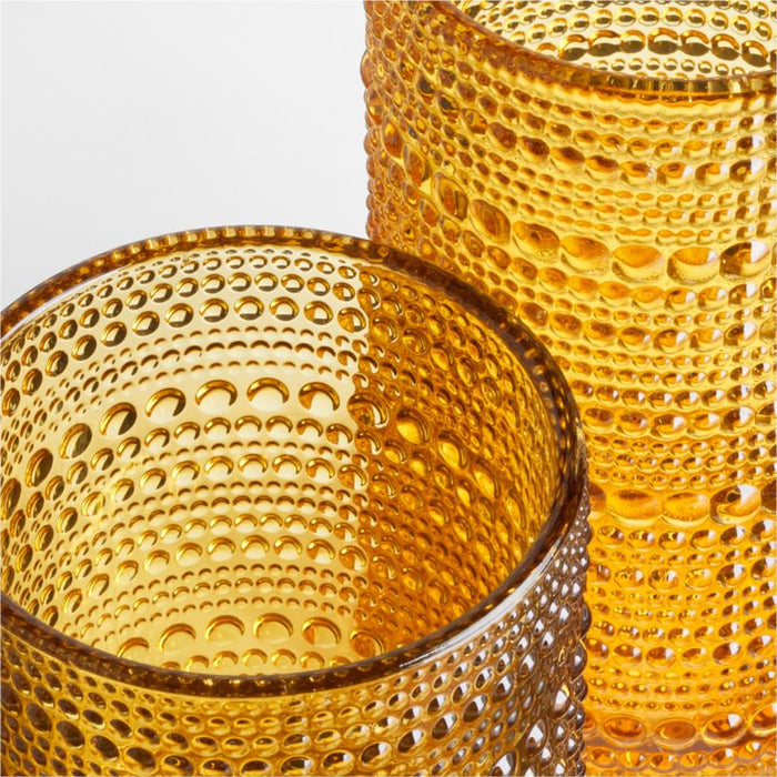 Alma Amber Double Old-Fashioned Glass