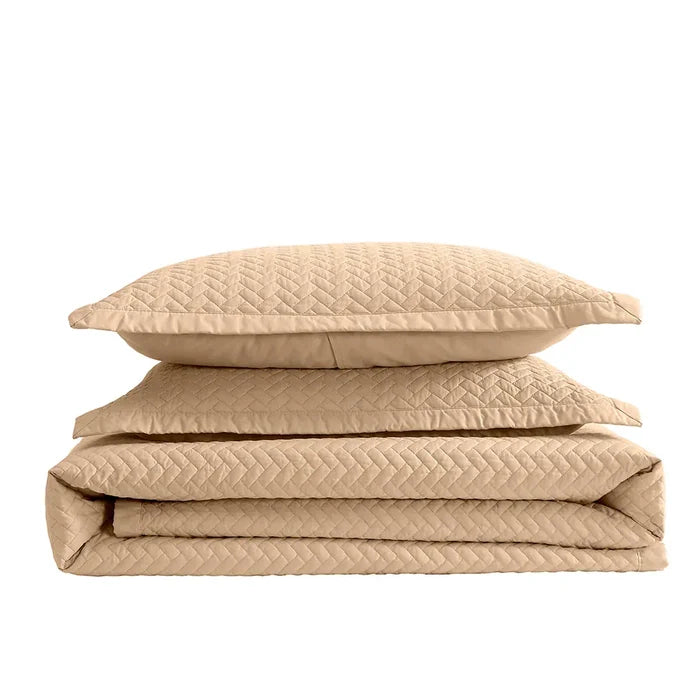 Almond Oversized Quilt Set