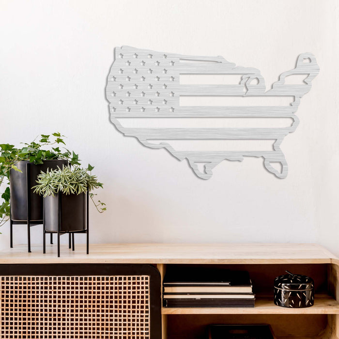 American Flag United States - Metal Wall Art - MetalPlex