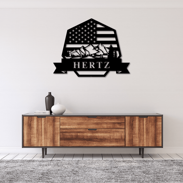 American Monogram - Metal Wall Art - MetalPlex