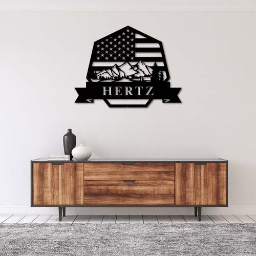 American Monogram - Metal Wall Art - MetalPlex