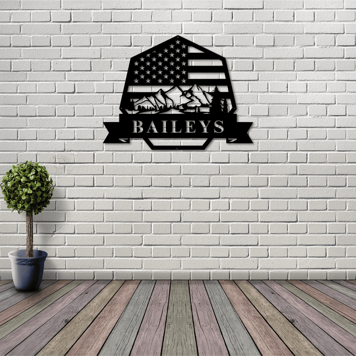 American Monogram - Metal Wall Art - MetalPlex