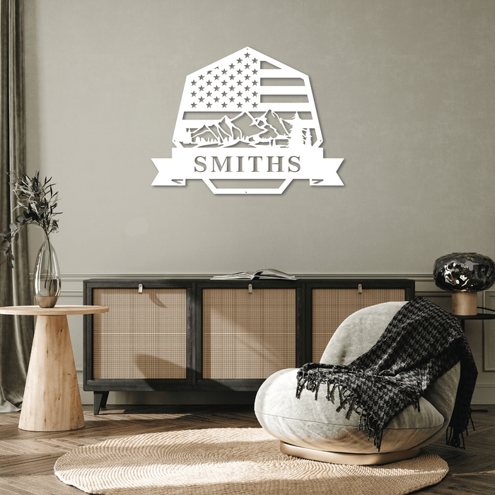 American Monogram - Metal Wall Art - MetalPlex