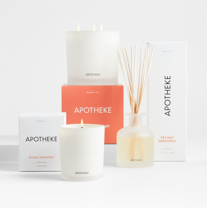 Apotheke Sea Salt Grapefruit 3-Wick Candle