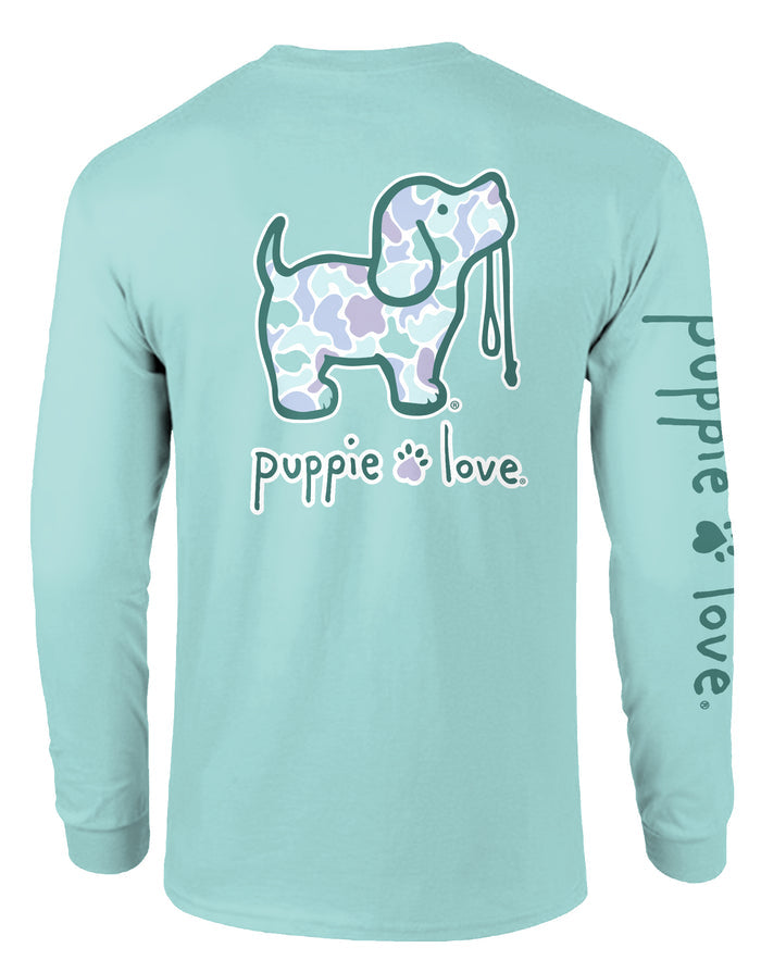 AQUA CAMO PUP, ADULT LS PUPPIE LOVE