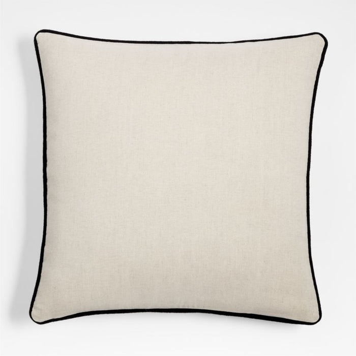 Arctic Friend Fox 23"x23" Holiday Throw Pillow Cover by Joan Anderson