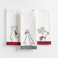 Arctic Friends Organic Cotton Dish Towels, Set of 3