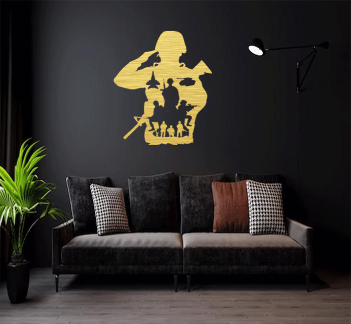 Army- Metal Wall Art