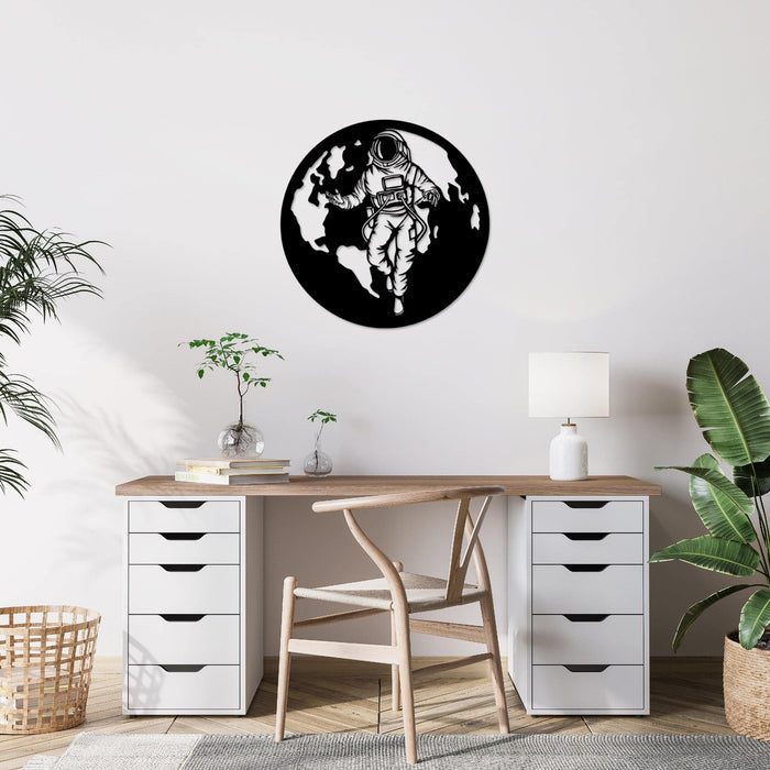 Astronaut in Space - Metal Wall Art - MetalPlex