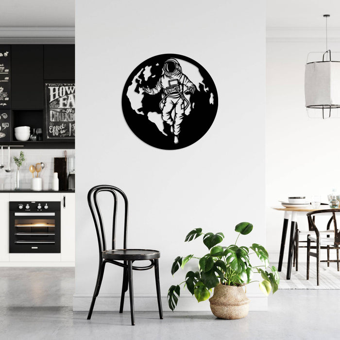 Astronaut in Space - Metal Wall Art - MetalPlex