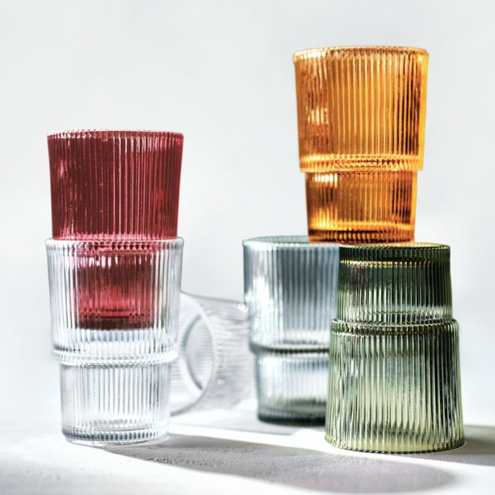 Atwell Moss Green Stackable Highball Glass