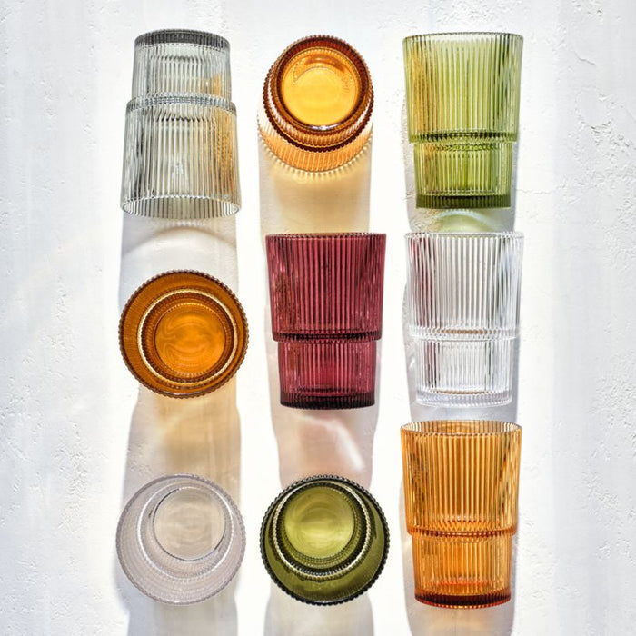 Atwell Moss Green Stackable Highball Glass